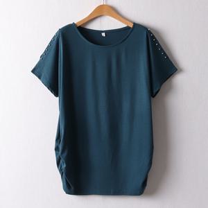 나야홍 / 아이우먼 무지펄포인트반팔티 MND838M506 빅사이즈