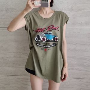 나야홍 / 아이우먼 로드프린팅캡소매나시티 NSS451M506 빅사이