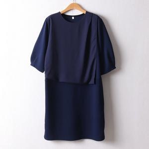 나야홍 / 아이우먼 파운드쉬폰롱원피스 MND845M506 빅사이즈