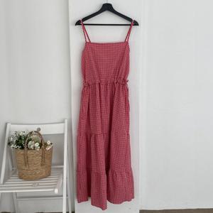 나야홍 / 아이우먼 엘리체크끈캉캉원피스 YPS392M506 빅사이즈