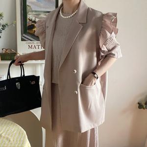 나야홍 / 아이우먼 스완날개롱박시더블자켓 RAU688M506 빅사이