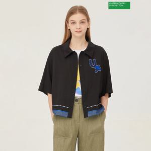 베네통 린넨 혼방 앤디 블라우스 BABL74431