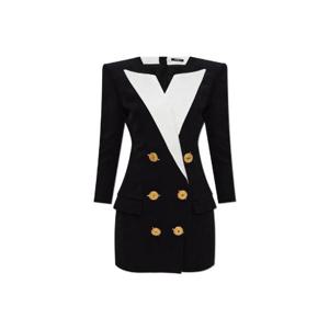 발망 투톤 크레이프 숏 드레스 EF1R9239MB01 EAB TP943242288