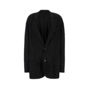 발렌시아가 수트 자켓 794436TFO02 1000 Black