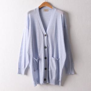 나야홍 / 아이우먼 얇은썸머포켓가디건 RMD602M506 빅사이즈