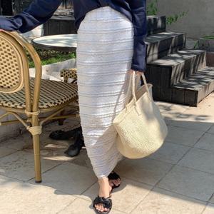 나야홍 / 아이우먼 퐁신레이스라인스커트 DDU723M506 빅사이즈