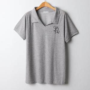 나야홍 / 아이우먼 베이직오픈카라반팔티 RII970M506 빅사이즈