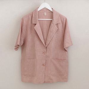 나야홍 / 아이우먼 심플린넨반팔여름자켓 BNP589M506 빅사이즈