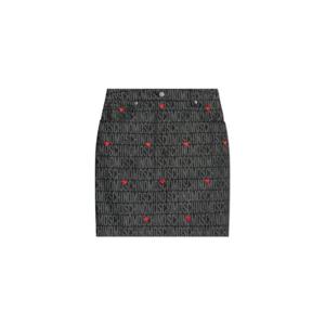 Moschino 모노그램 하트 자수 스커트 242EMA01057723 2555 TP944407364