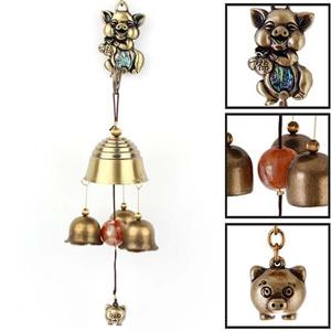 행운가득 인테리어 복돼지 캐릭터 자개 문종 3종 문종