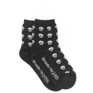 ALEXANDER MCQUEEN 짧은 스컬 양말 6651893D86Q1077
