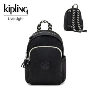 [키플링]키플링 미니백팩 DELIA MINI 델리아 미니 블랙 쉐보론 KOABA05 BKCH