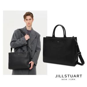 [질스튜어트] (삭형콜라보)로건 블랙 레더 심플 토트백 JUBA5F941BK