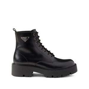 프라다 프라다 블랙 레이스업 부츠 2116294