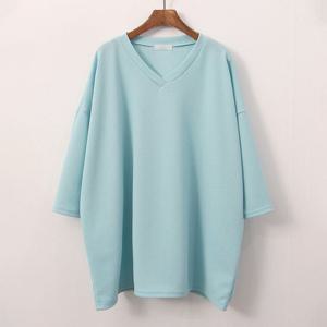 나야홍 / 아이우먼 컬러리버풀7부티셔츠 ILG603M506 빅사이즈