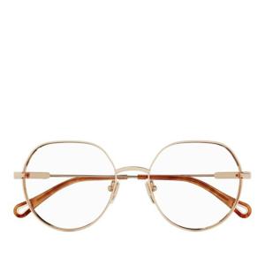 끌로에 라운드 메탈 프레임 안경테 CH0138O 002 GOLD GOLD TRAN