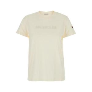 몽클레어 몽클레어 아이보리 반팔 티셔츠 2123971