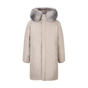 [파렌하이트]폭스 퍼 후드 다운 롱코트 (FHDJX6356)