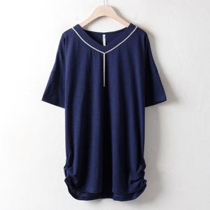 나야홍 / 아이우먼 체이니셔링반팔티 MN2720M507 빅사이즈