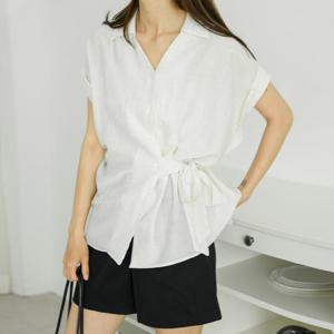 나야홍 / 아이우먼 젤라또트임넥매듭남방 GOU832M507 빅사이즈