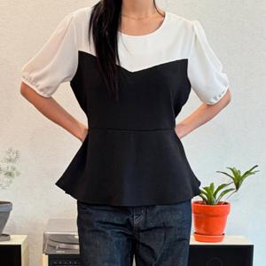 나야홍 / 아이우먼 입술라인탑블라우스 YPU810M507 빅사이즈