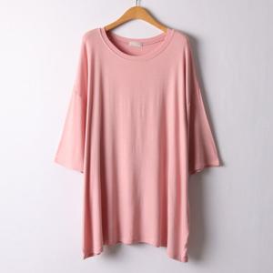 나야홍 / 아이우먼 라운드넥실키반팔티 RAI550M507 빅사이즈