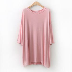 나야홍 / 아이우먼 찰랑루즈실키반팔티 RA9247M507 빅사이즈