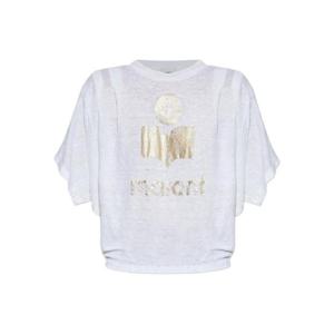 25 FW 이사벨 로고 프린트 리넨 티셔츠 TS0048FAA1N10E TP439969412