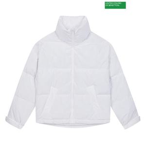 베네통 Basic high-neck down padding 3F_2JF8DN00M_WH