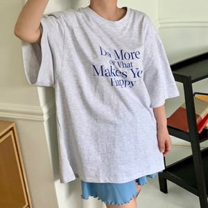 나야홍 / 아이우먼 메이크유박시핏티셔츠 MOU874M507 빅사이즈