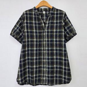 나야홍 / 아이우먼 캔디브이카라체크셔츠 OLU503M507 빅사이즈