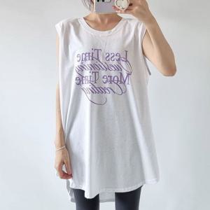 나야홍 / 아이우먼 필기체레이어드롱나시 NSU496M507 빅사이즈