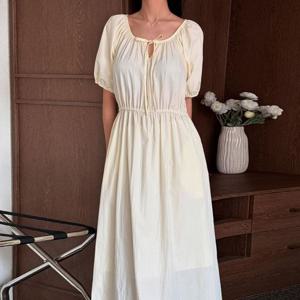 나야홍 / 아이우먼 백설공주리본끈원피스 YPU877M507 빅사이즈