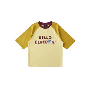 블루독스튜디오 [블루독](YE)블럭7부레글런티셔츠 25가을상품 (25A1533102)