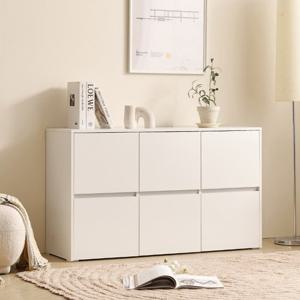 F41558 와이드 2단 6칸 서랍장 1200 1color