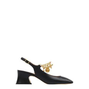 끌로에 끌로에 블랙 슬링백힐 2143957