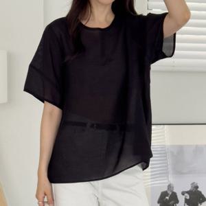 나야홍 / 아이우먼 베러오버숄더블라우스 RDU891M507 빅사이즈