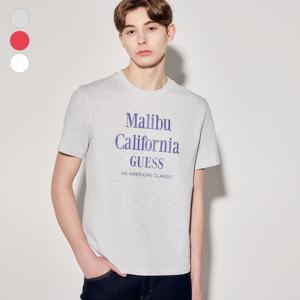 [게스(진)]남성 말리부레터링 반팔티셔츠 MP2K9437