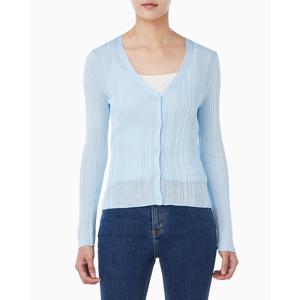 [캘빈클라인 진]여성 샤이니 비스코스 립 가디건(47C303G)