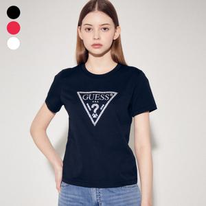 [게스(진)]여성 샤이니 왕삼각 반팔티셔츠 YP2K9434