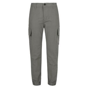 남자 여름 뒷밴딩 카고 조거 린넨 팬츠 NE-PTS-Q022-차콜