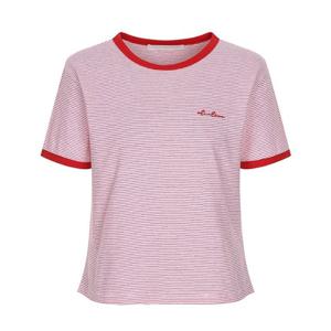 [올리브데올리브]핀 스트라이프 링거 티셔츠 (OH5ME687)