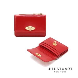 [질스튜어트] 레드 락장식 소가죽 명함 카드지갑 JAWA5F603R2