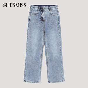 [쉬즈미스] 스트레이트 데님 팬츠_SSMSLP32050_BL