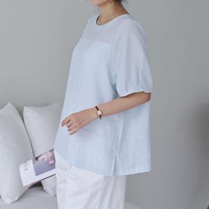 나야홍 / 아이우먼 청량느낌벌룬블라우스 SMU948M507 빅사이즈