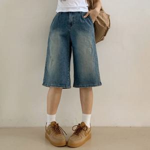 나야홍 / 아이우먼 쏘핫빈티지스판6부팬츠 LOU958M507 빅사이즈