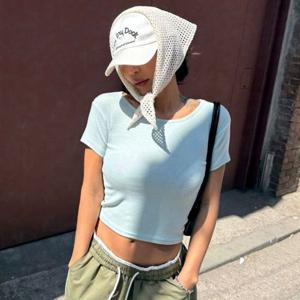 나야홍 / 아이우먼 스판최고세미크롭티셔츠 NOU981M507 빅사이