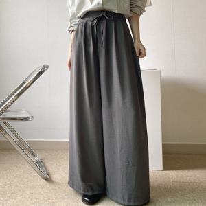 나야홍 / 아이우먼 핀턱허리끈와이드팬츠 NOU986M507 빅사이즈