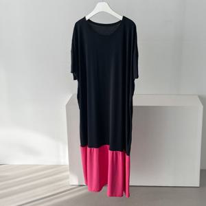 나야홍 / 아이우먼 아이티배색셔링롱원피스 GLL607M507 빅사이