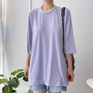 나야홍 / 아이우먼 라운드넥컬러쿨반팔티 RAK096M507 빅사이즈